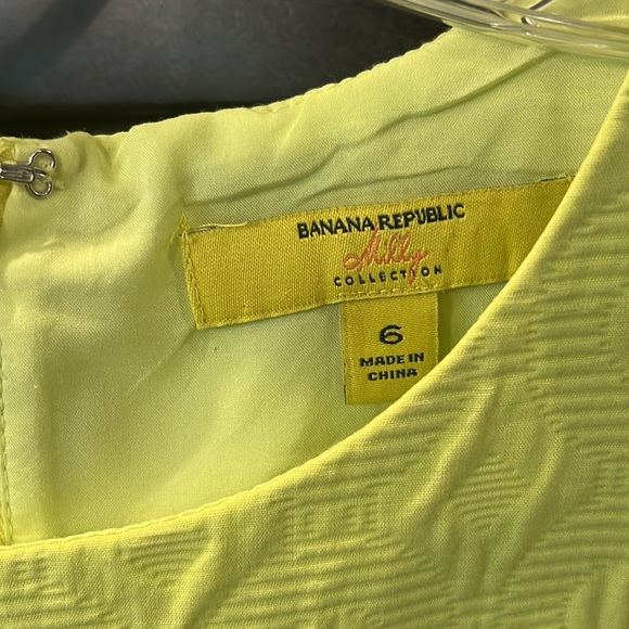 Banana Republic Milly Collection Lime Green Dress. Size 6. Gently worn. - Picture 16 of 16
